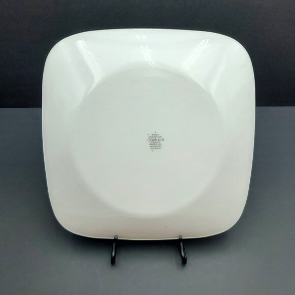 Corelle Mandarin Flower Dinner Plates Corning Red Black Flowers White Plates - Picture 7 of 11